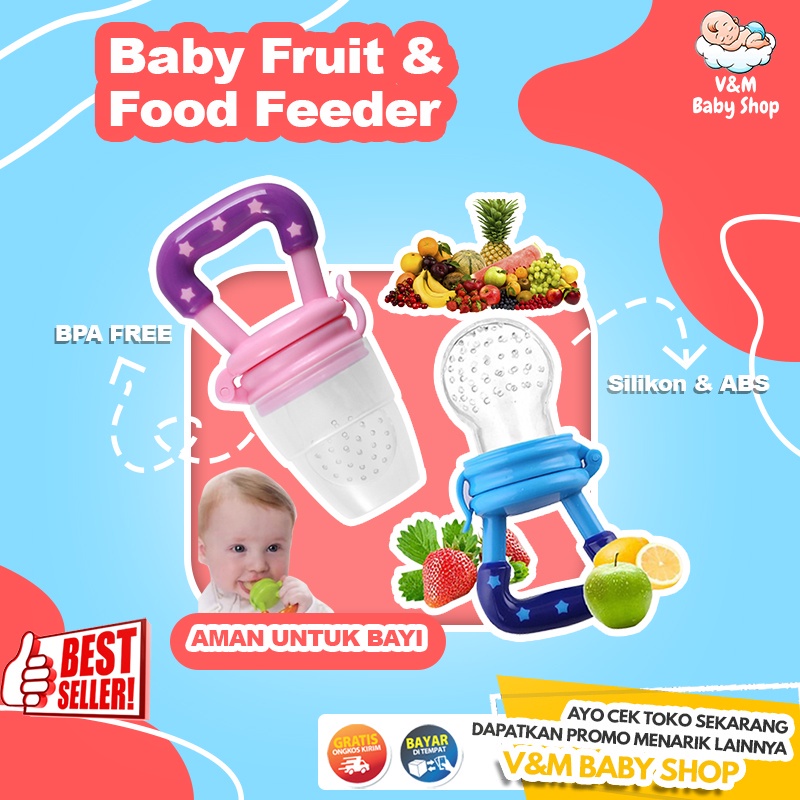 VnM002 | Baby Fruit &amp; Food Feeder / Empeng Buah Bayi / Dot Buah Bayi / Fruit Feeder Pacifier