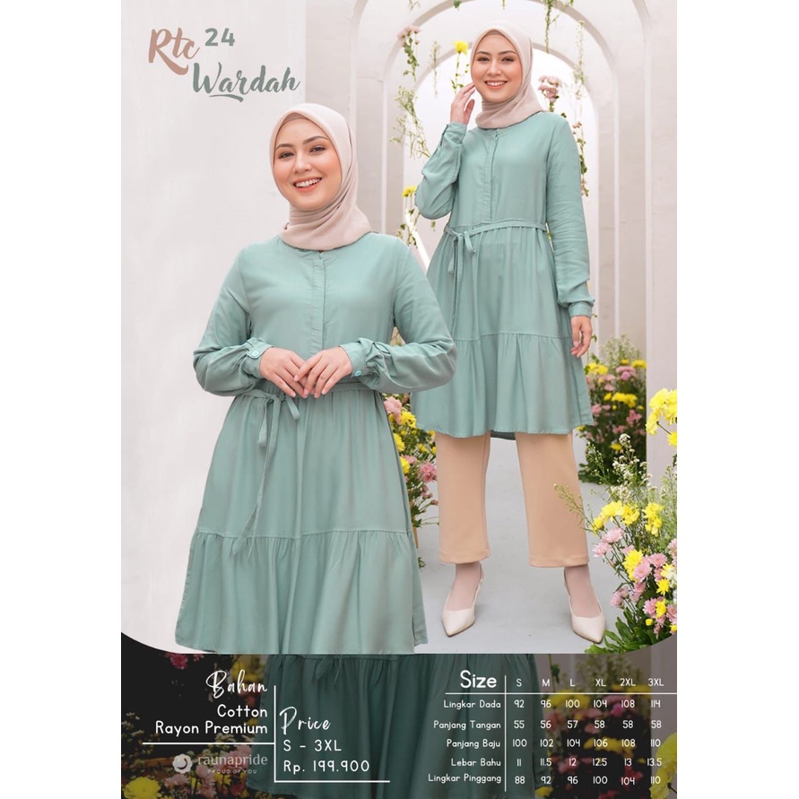 Tunik Rauna TRC 24 / Fashion Muslim Tunik Rauna Terbaru