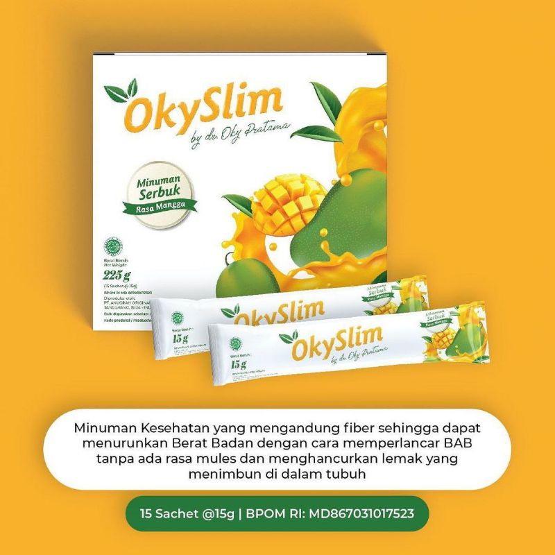 OKYSLIM SATUAN RASA MANGGA DAN ANGGUR | MINUMAN PELANGSING | PENGURUS BADAN | SLIMMING | AMAN SUDAH 