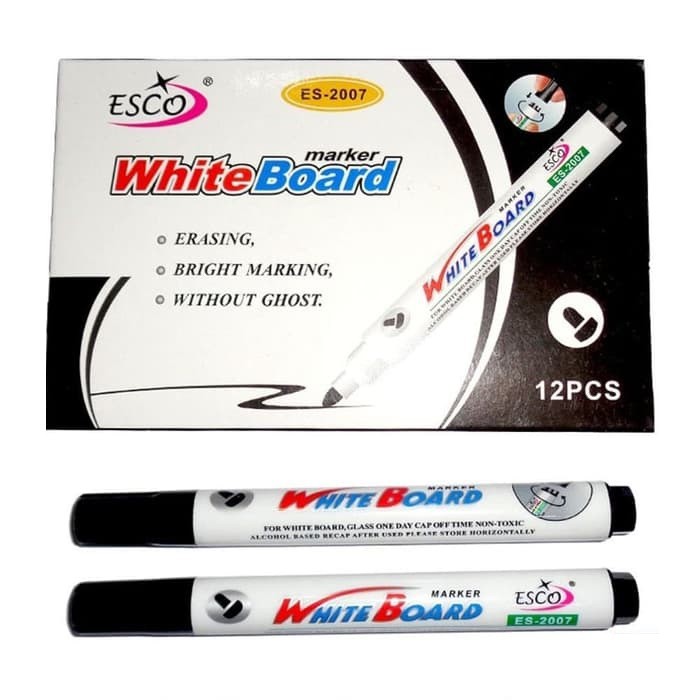 Grosir Spidol Papan Tulis White board ESCO Whiteboard / Board Marker ES-2007 - 1 pcs