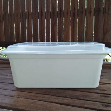 Thinwall putih 1750 ml /Tepak Plastik Wadah Bekal/Kotak Nasi/Aqiqoh