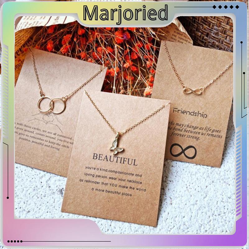 Korea Fashion Titanium Steel Kalung Rantai Klavikula Bulat Emas Gaya Retro-MJD