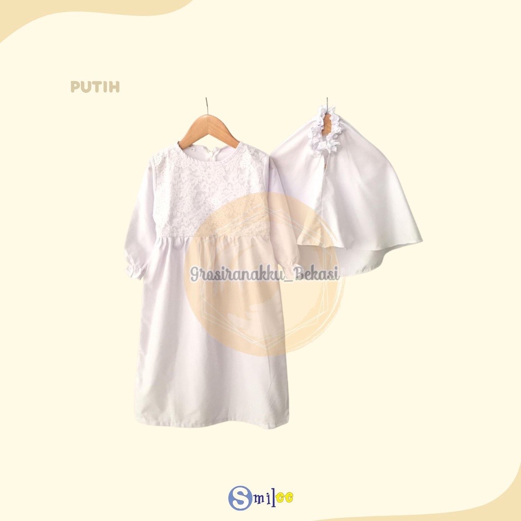 Gamis Anak Brukat Cantik Size 1-6Th Mix Warna