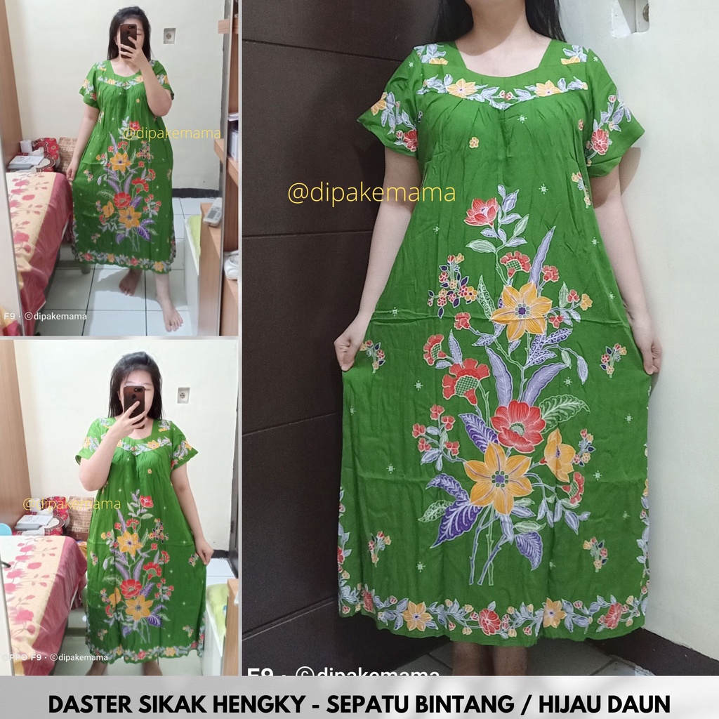Daster Hengky Sikak ANYELIR TERBARU SEPATU BINTANG roda Baju Tidur Daster Batik Murah Harga Pabrik DASTER WANITA TERLARIS-SPT BINTANG-HJDAUN