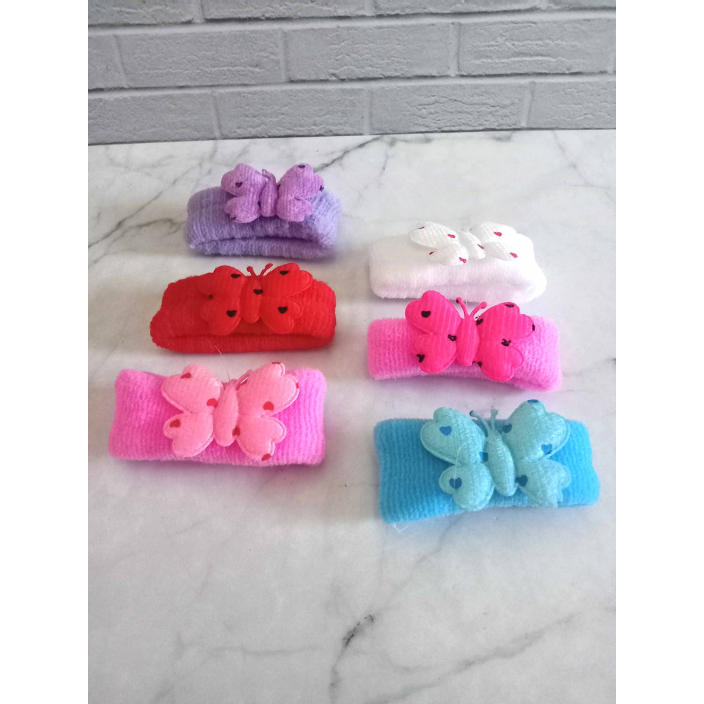 12 pcs Ikat Rambut Anak seri Donat Motif