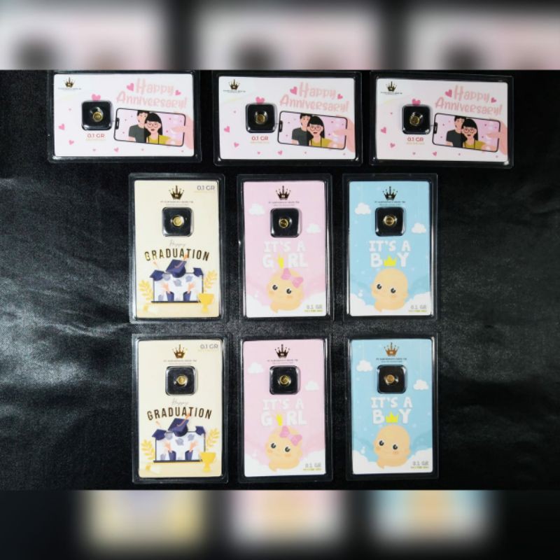 UBS HRTA BIG PVC MINI GOLD 0.1 GR/LOGAM MULIA HRTA MINI GOLD/LM HRTA GIFT SERIES/LOGAM MULIA HARTADI