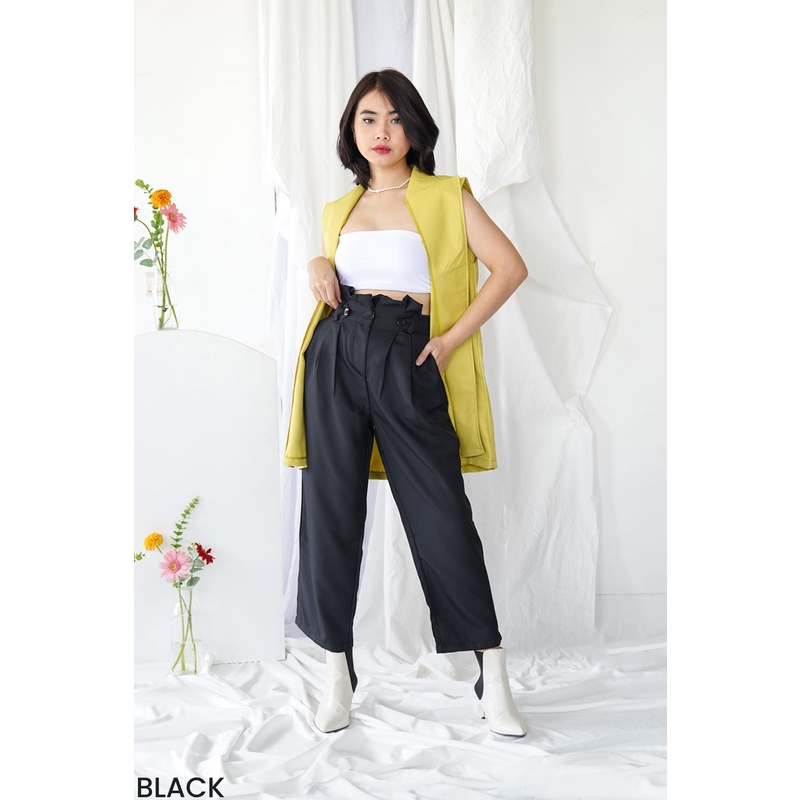 CELANA PANJANG WANITA CELANA BAHAN WANITA GLORIA CELANA KAIN HITAM KEKINIAN