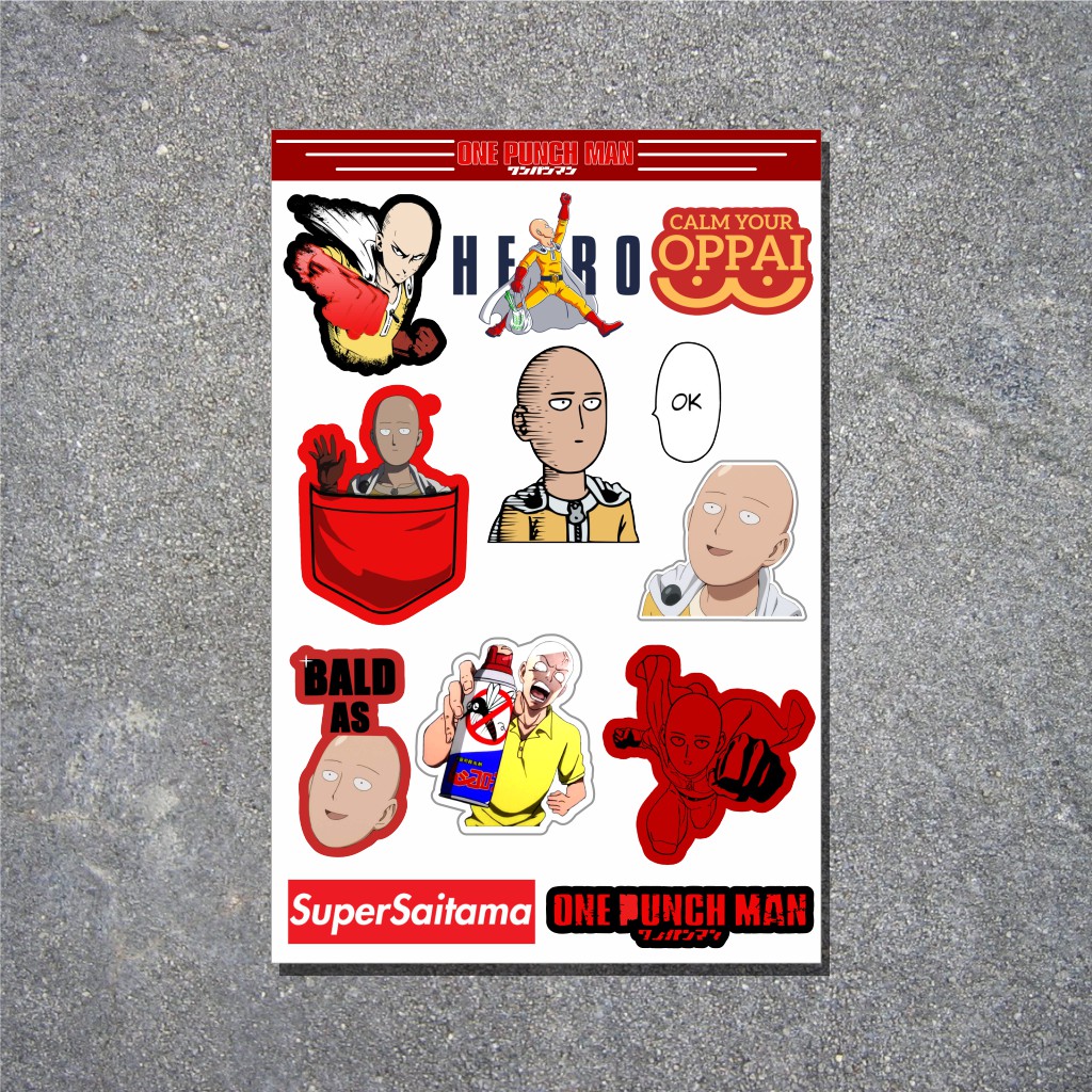  Stiker  Anime  One Punch Man Shopee Indonesia