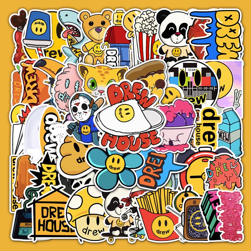 Menarik stiker Zhang Dawei Justin Biber fashion merek notebook skateboard dekoratif stiker bagasi ca