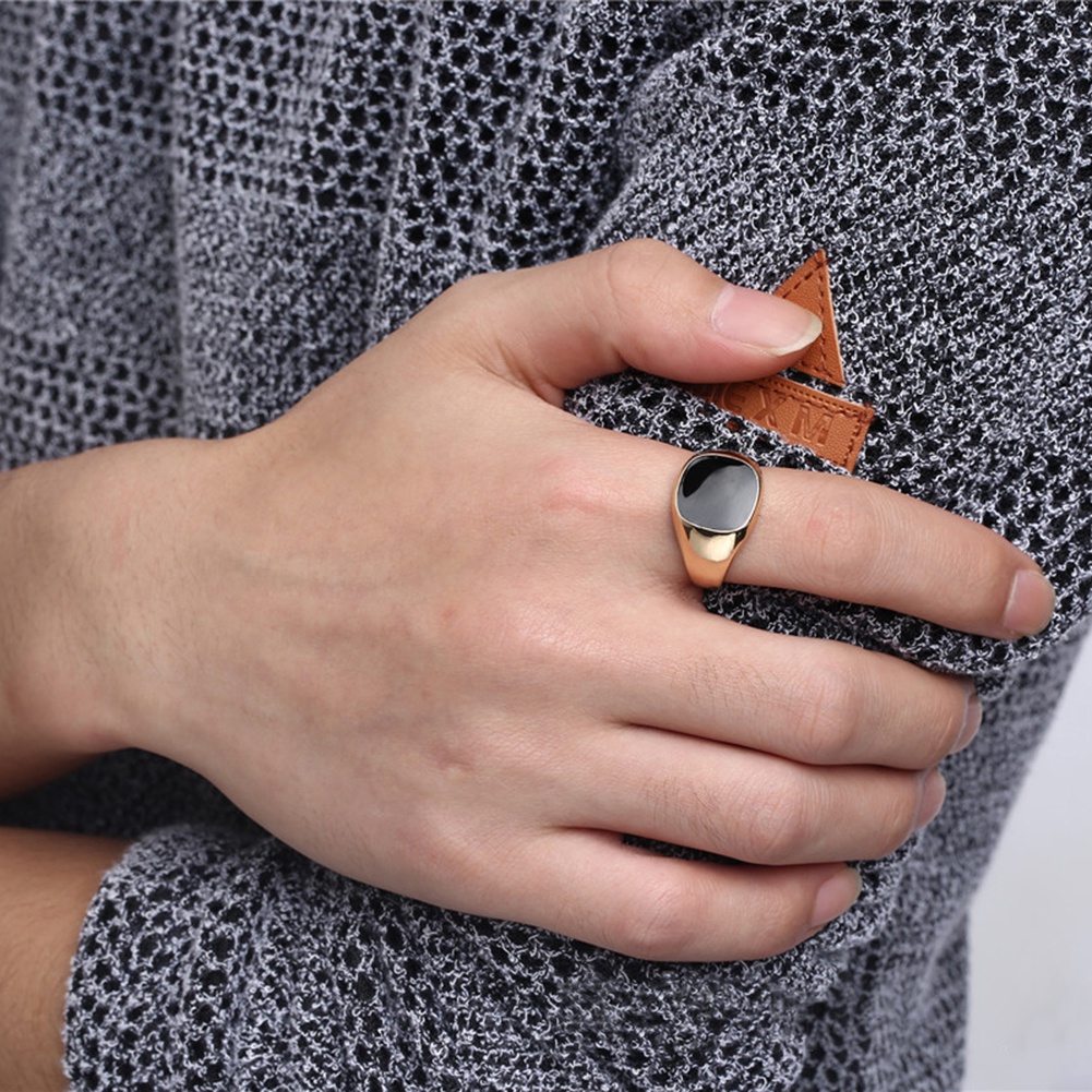 Fashion Classic Color  Stainless Steel Widen  Rings