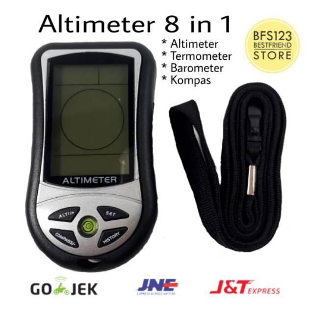 Altimeter Digital 8 in 1 outdoor,kompas,termometer,barometer