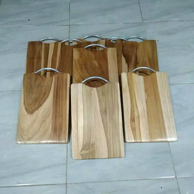 Talenan Kayu Jati MURAH TEBAL / Wooden Cutting Board / Talenan Jati