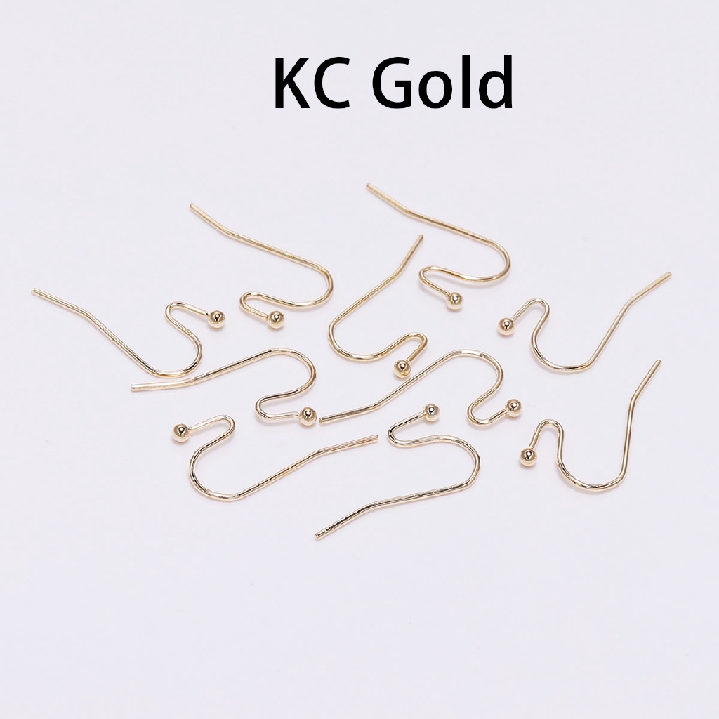 100pcs / Lot Kait Anting Warna Silver Gold Perunggu Ukuran 21x16mm Untuk Membuat Perhiasan