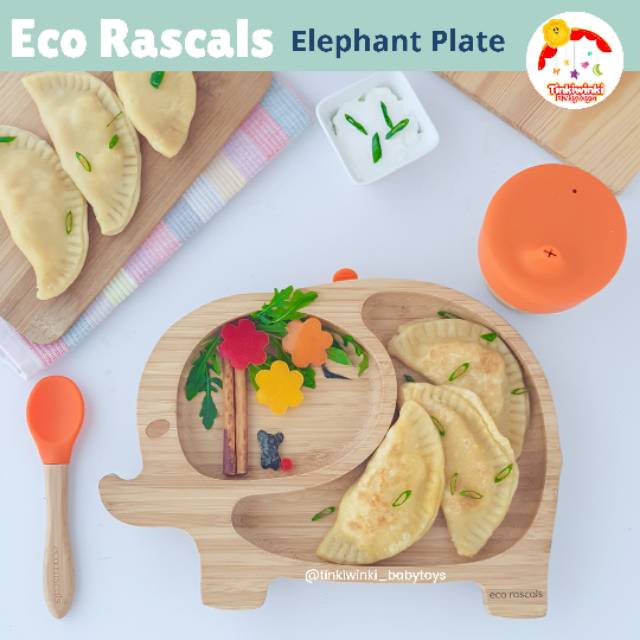 Ecorascals Bamboo Elephant Plate