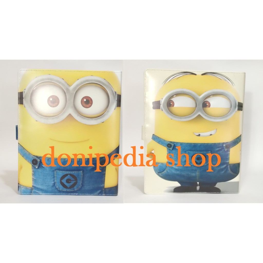 

Binder Karakter Minion - Cover Bahan Kulit Unik Lucu