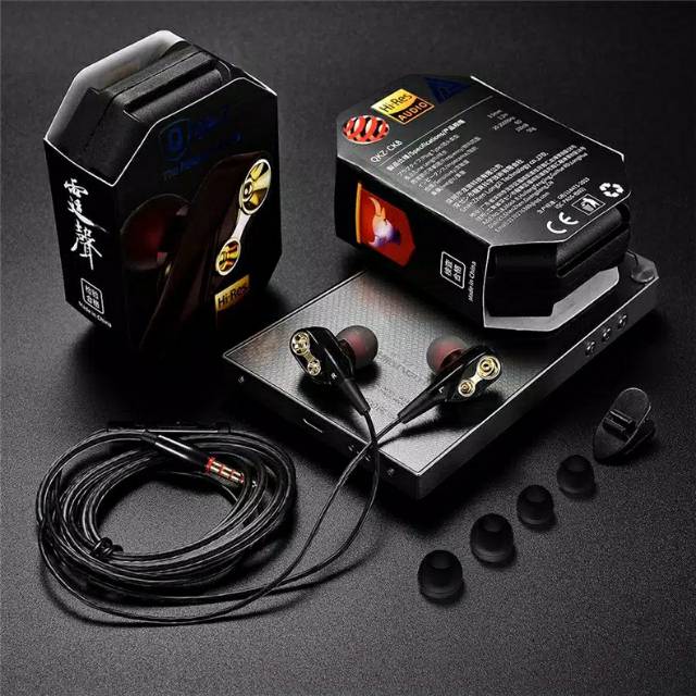 [Dikirim dari Jakarta] QKZ CK8 100% Original Earphone Dual Driver Extra Bass Stereo