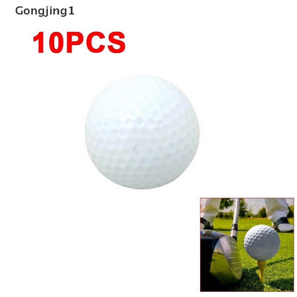 Gongjing 1pc Bola Golf Bahan Busa Pu Warna Putih Untuk Latihan Indooroutdoor