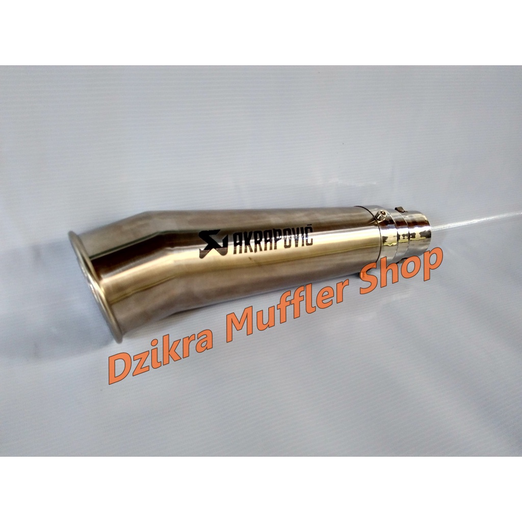 Knalpot racing Akrapovic megaphone silencer only