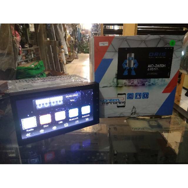 Doubledin tv Oris head unit audio mobil tv mobil
