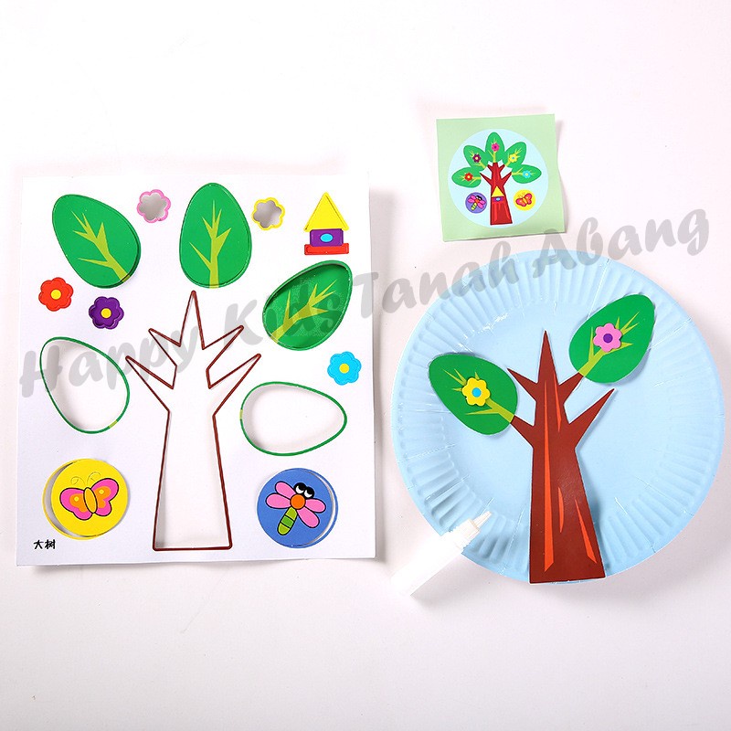 MAINAN DIY PAPER PLATE TEMPEL PIRING KERTAS