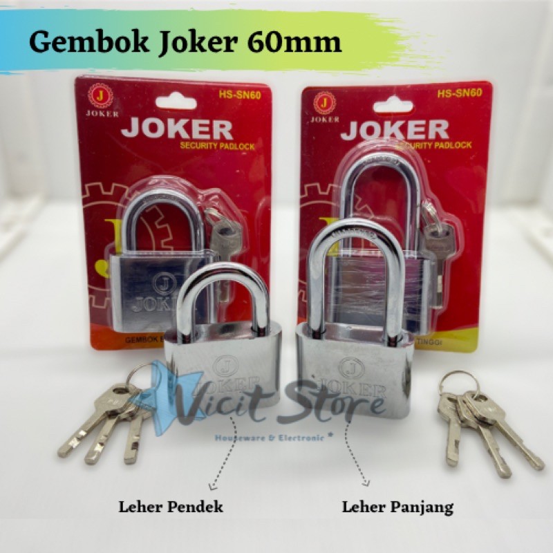 Gembok Pagar Leher Panjang / Pendek 60mm Size Extra Large