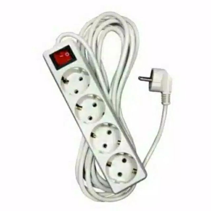Stop Kontak 5 Lubang 5 Meter | 4 Lubang 5 Meter | Stop Kontak | Roll Kabel