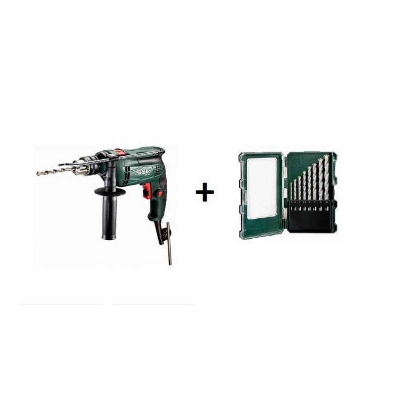 METABO Mesin Bor 13mm 650W / IMPACT DRILL 13MM SBE650 W/MANSORY BIT