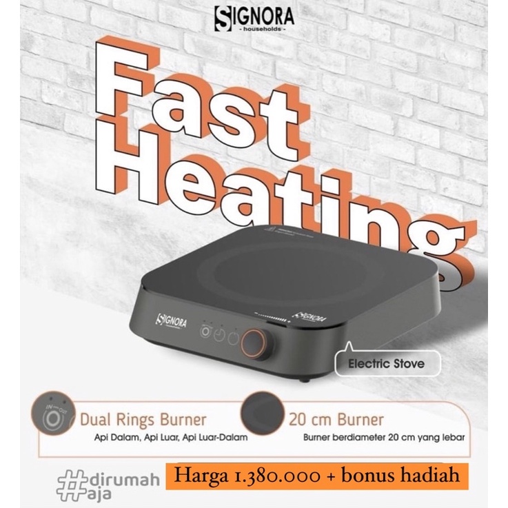 KOMPOR LISTRIK / ELECTRIC STOVE SIGNORA