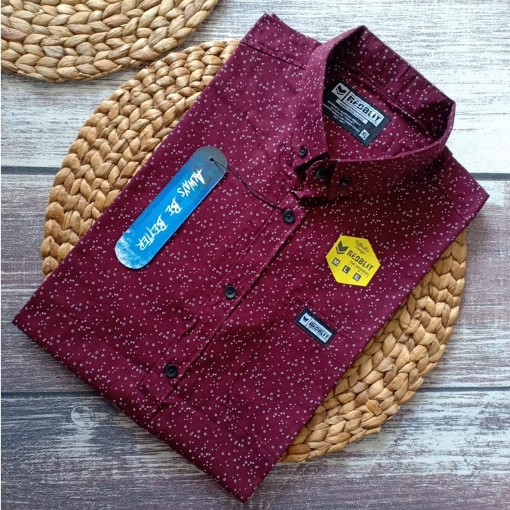 Baju Kemeja Cowok Distro Motif Fullprint Lengan Pendek Pria Surfing Pantai Bunga Floral Hawaii Origi