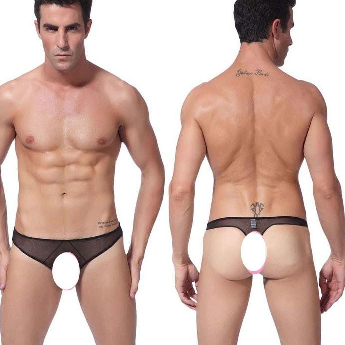 READY STOCK* Sexy Celana dalam pria Transparan Briefs Underwear Boxer Celana Y036 4