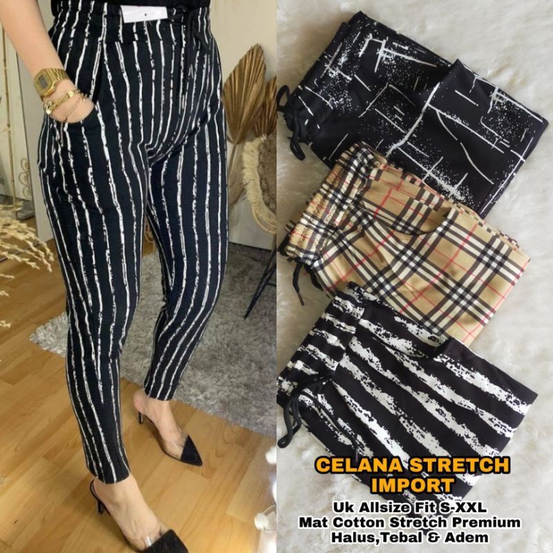 Celana Wanita Premium Fit S-XXL Jumbo