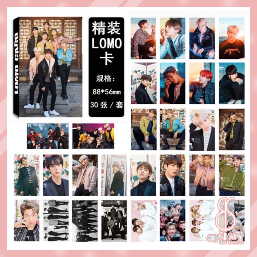 [BS] BISA COD 30pcs Lomo Card Photo Kartu Foto Album BTS BT21 KPOP Jungkook V Jin Jimin - KP330