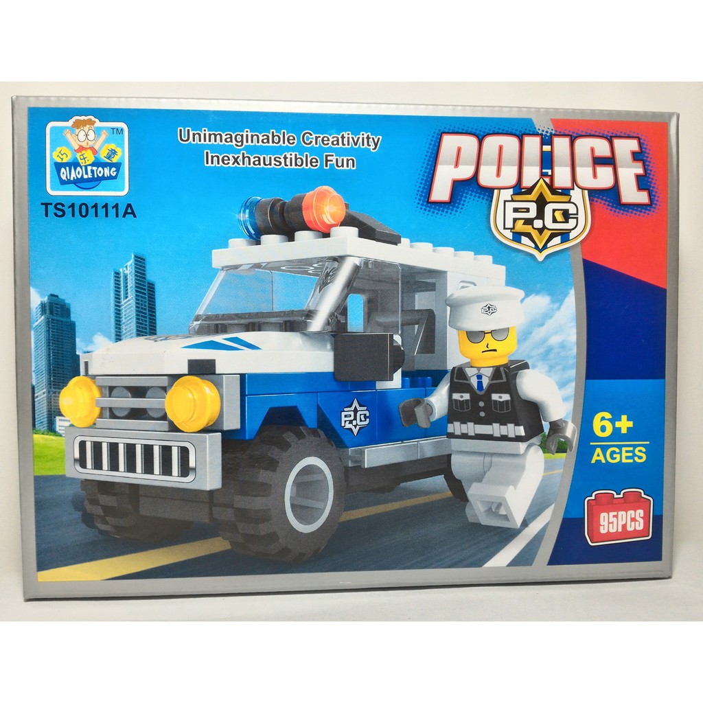 Mainan Bricks / Lego KW Qiaoletong Police Jeep