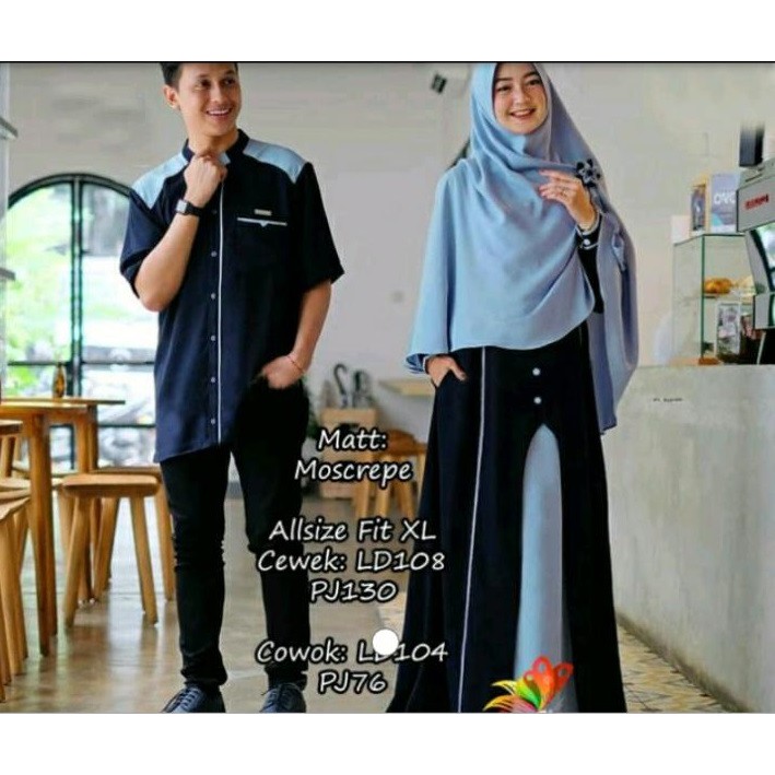 COUPLE MUSLIM ALZWA Setelan baju muslim suami istri