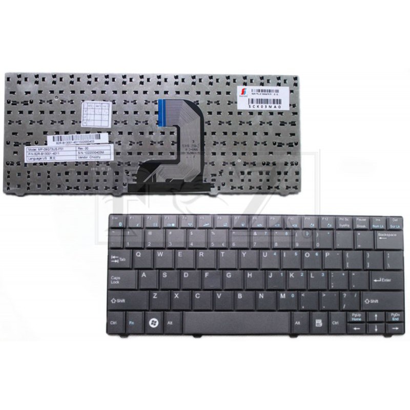Keyboard HASEE F51 Philco Phn 11053 11B11 11A MP-09G73US-F51 82R-B13001-4011 Vanbook P3N-51125