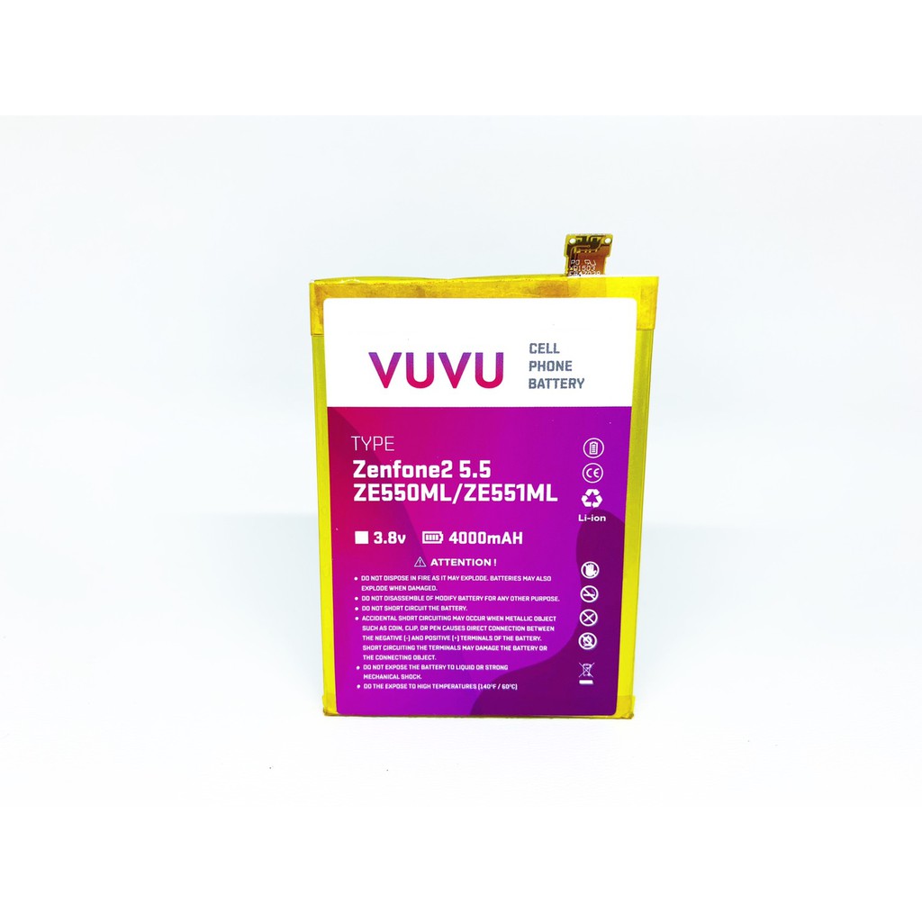 Baterai Double Power IC VUVU batre Battery ASUS Zenfone 2 5.5/ZE550ML/ ZE551ML/ 2 5.5 inch