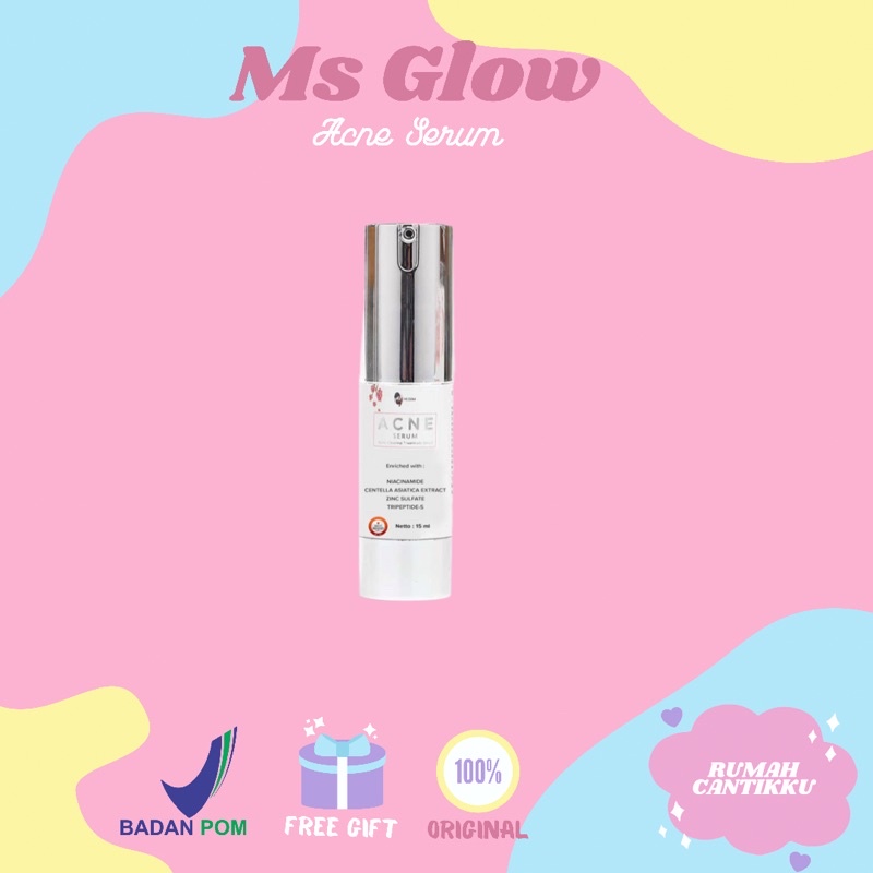 kemasan baru  acne serum ms glow msglow