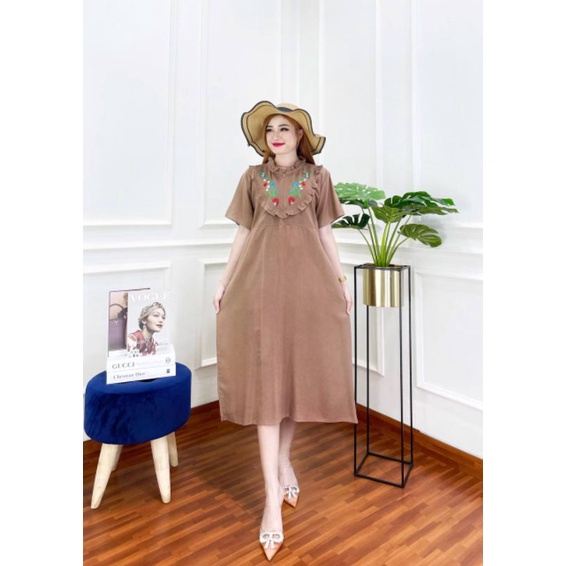 Casual Dress/Korean Dress style/Gaun Casual/Vintage Dress