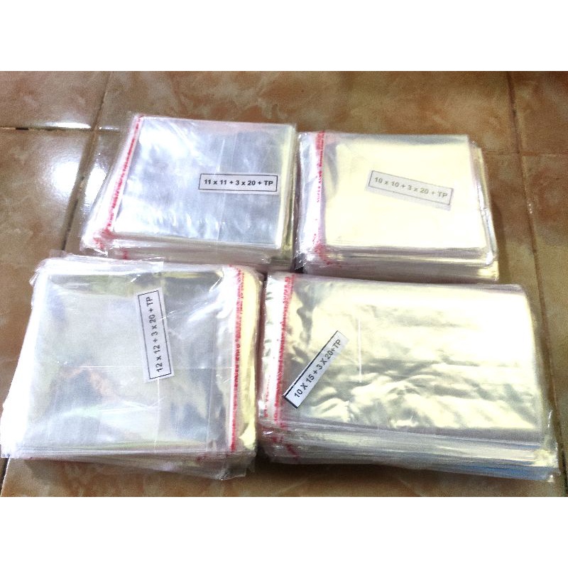 Plastik Kemasan OPP Seal Bening 10x10 11x11 12x12 10x15 Serbaguna