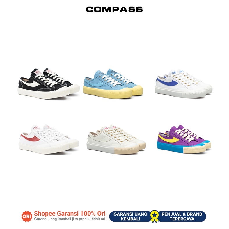 [ORIGINAL NEW] Sepatu Compass Gazelle Low