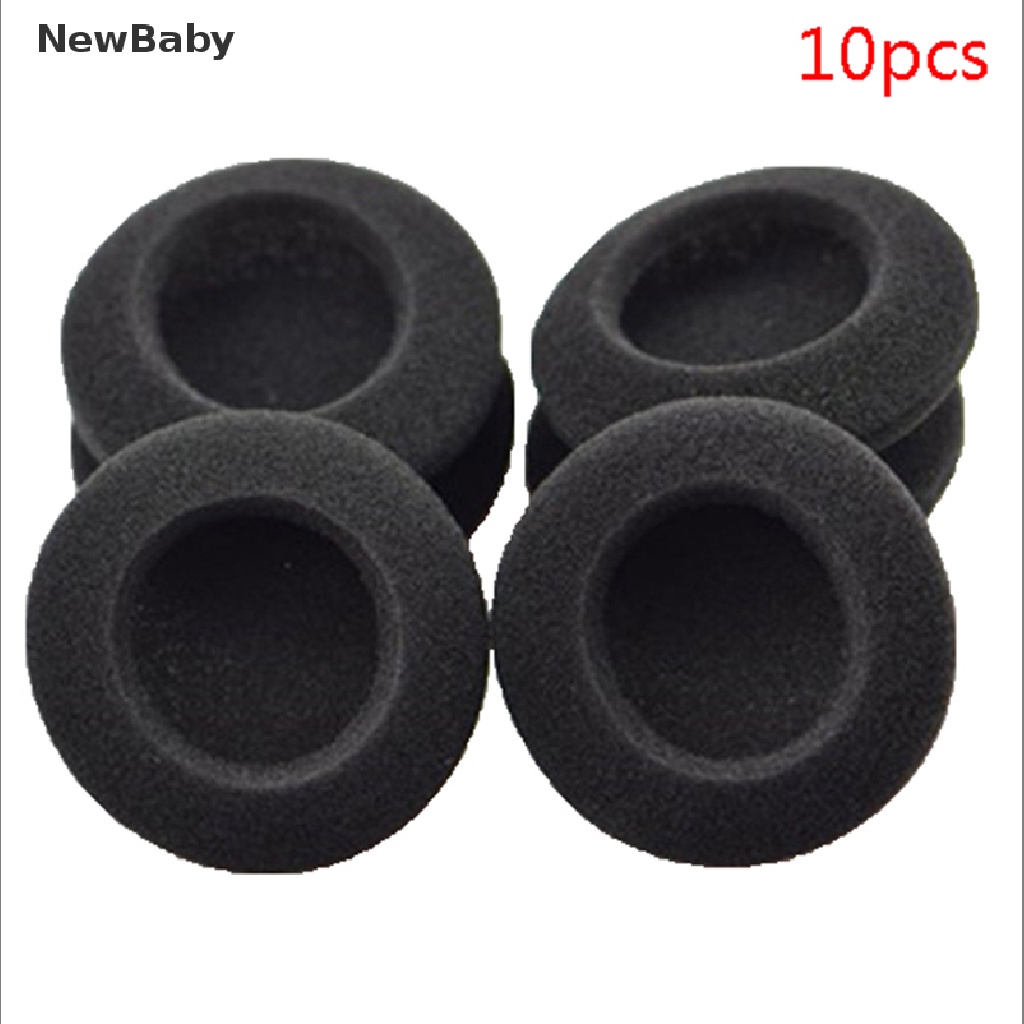 Newbaby 10pcs Bantalan Earpads Pengganti Bahan Busa Lembut Ukuran 5cm Untuk PC131 PX100