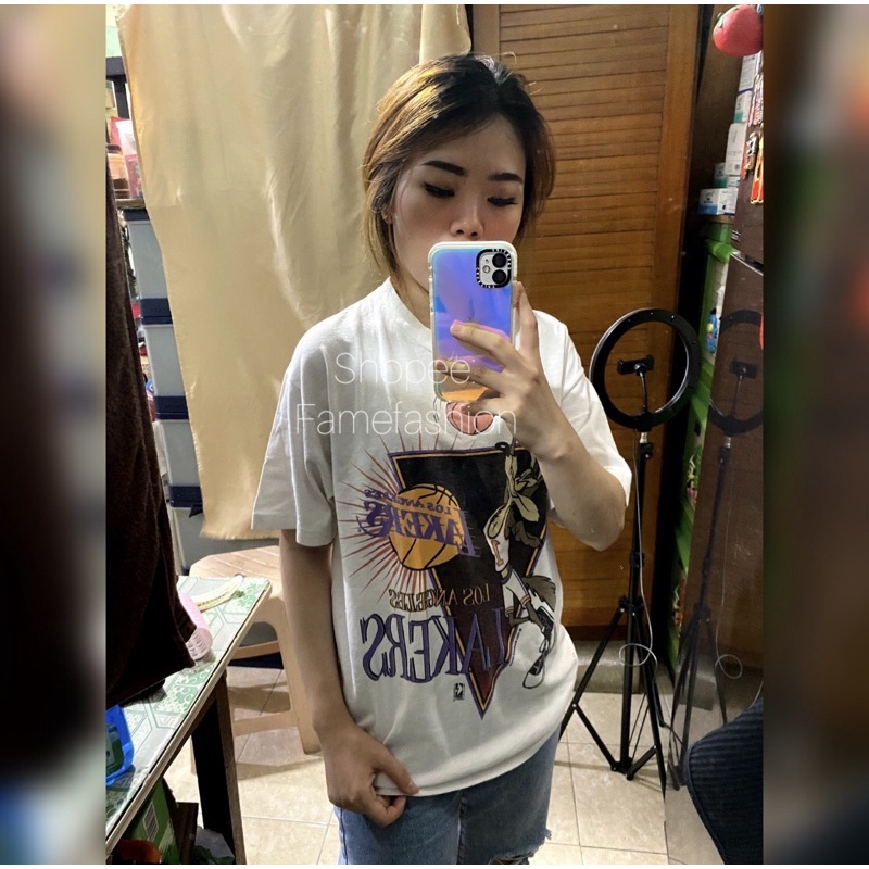 Tshirt Vintage Lakers Coyote Dunk (single stich)