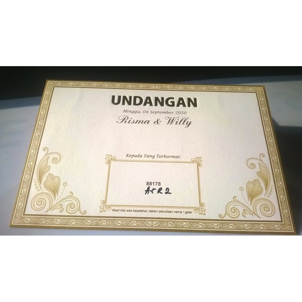 Blangko Undangan Kosong - Erba 88178