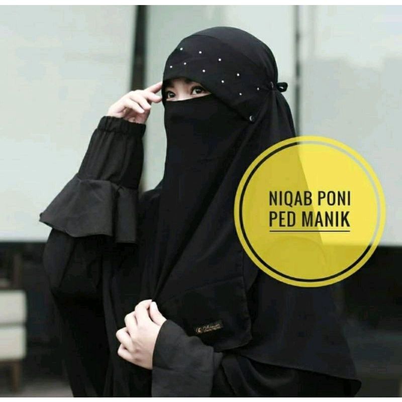 cadar tali poni manik niqab poni manik