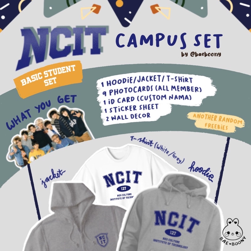 [BASIC STUDENT SET] NCIT Hoodie / Zipper Jacket / Tshirt