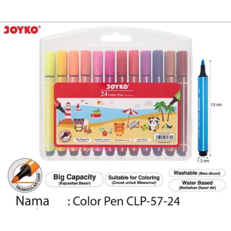 

Spidol Warna / Color Pen 24 warna Clp-57-24 Clp 57 24 Joyko