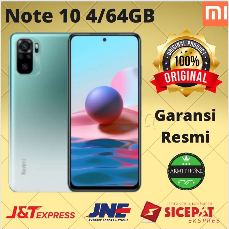 XIAOMI REDMI NOTE 10 4/64 GB GARANSI RESMI
