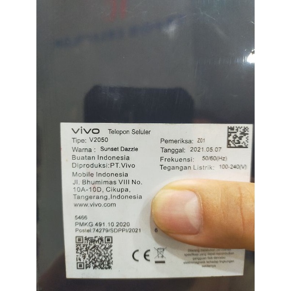 New hp Android Vivo v21(5G)8/128gb asli
