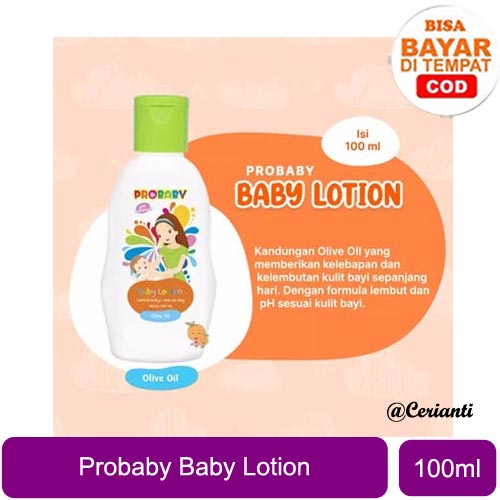 BPOM] PROBABY BABY LOTION OLIVE OIL 100ML LOTION WAJAH DAN BADAN BAYI &amp; ANAK ANAK_Cerianti