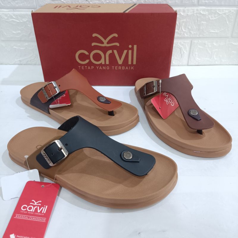 Sandal Jepit Kasual Carvil Samoa 01 M | sandal Sopan Carvil | sandal harian Carvil